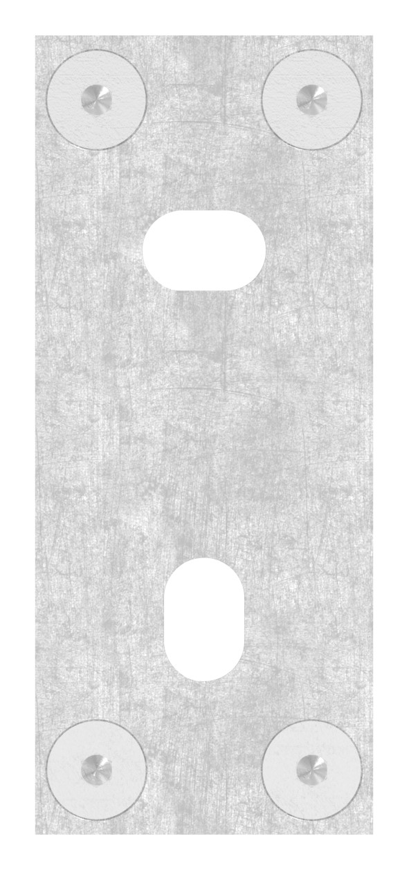 Wandbefestigung für Geländerpfosten 42,4mm, V2A