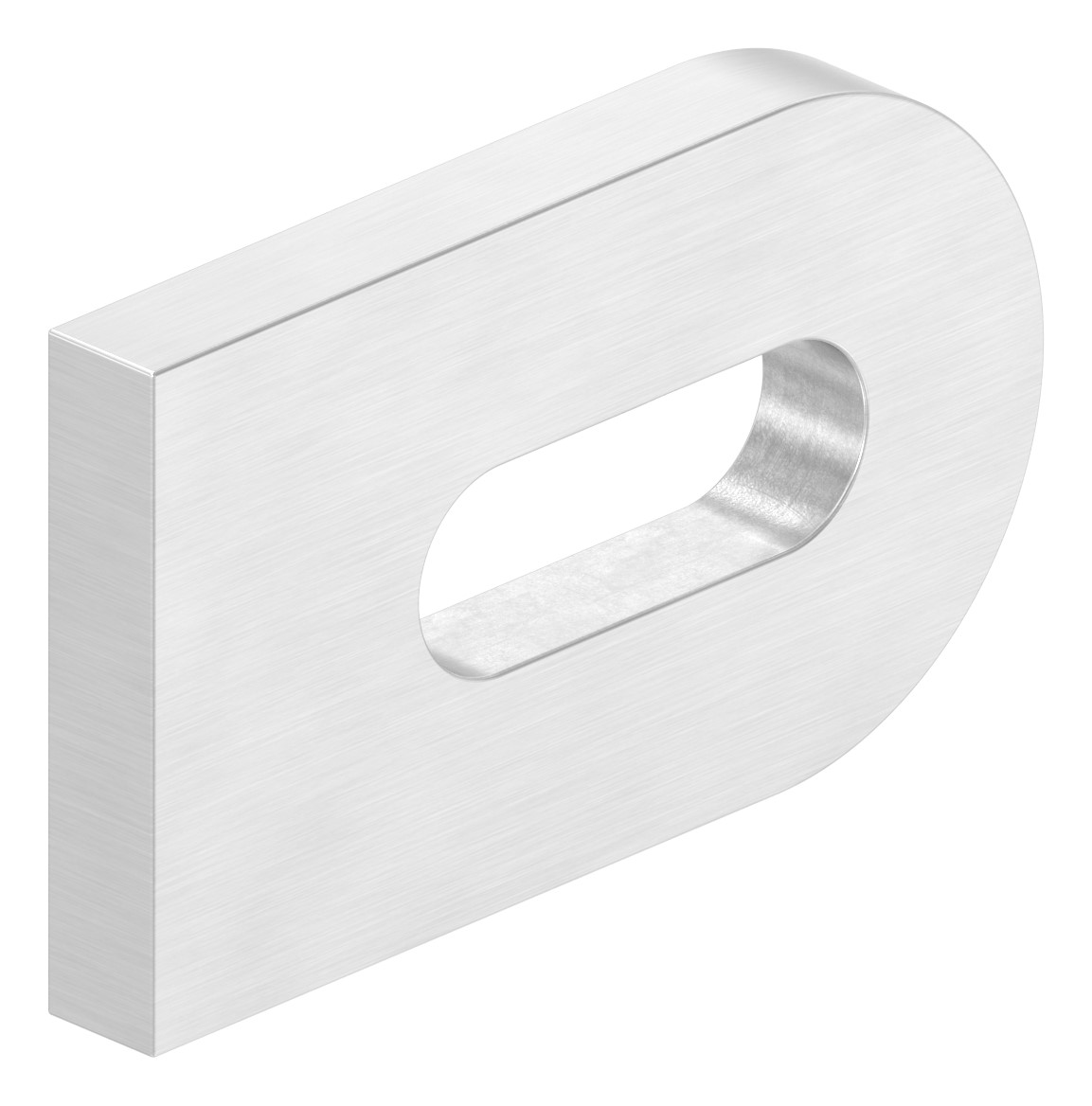 Anschweißlasche, 50x30x6mm, geschliffen, V2A