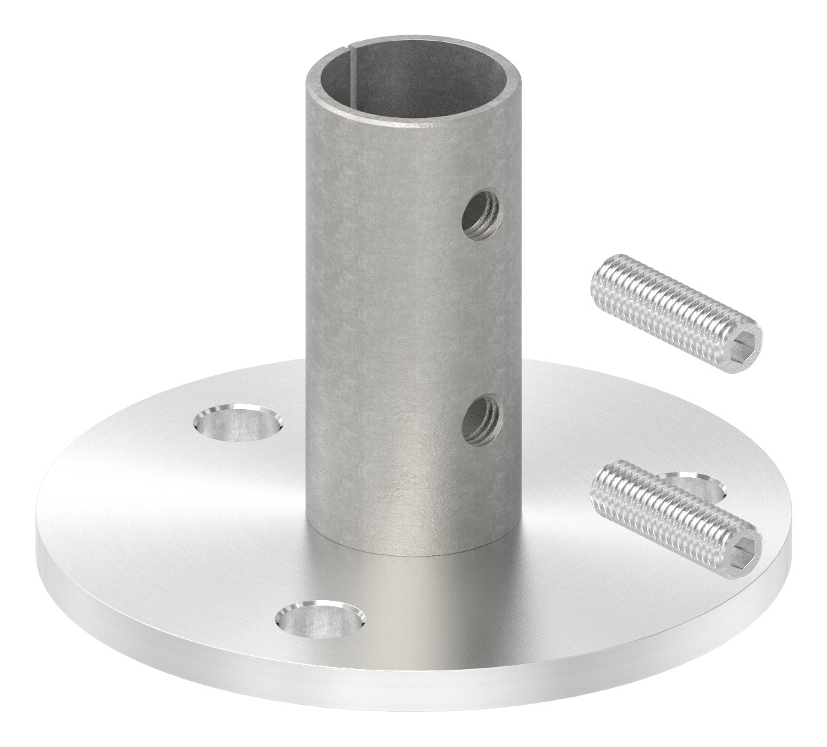 Wand- und Bodenanker, für Rohr 33,7x2,5mm, V2A