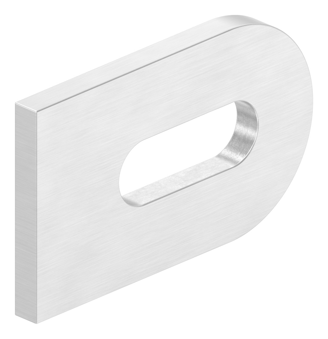 Anschweißlasche, 50x30x4mm, geschliffen, V2A