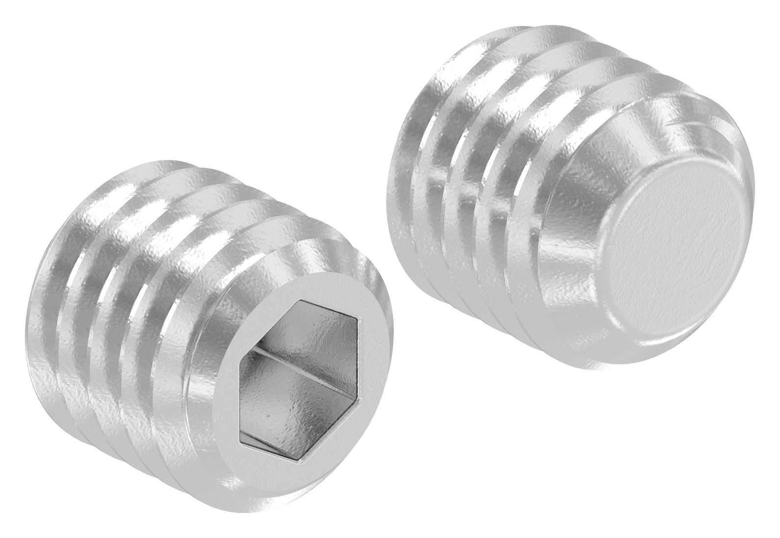 Gewindestift M4x4, V2A, DIN 913 / ISO 4026