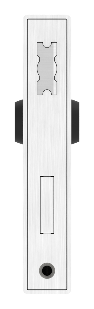Edelstahlschlosskasten mit Edelstahlschloss, 30x94x172mm
