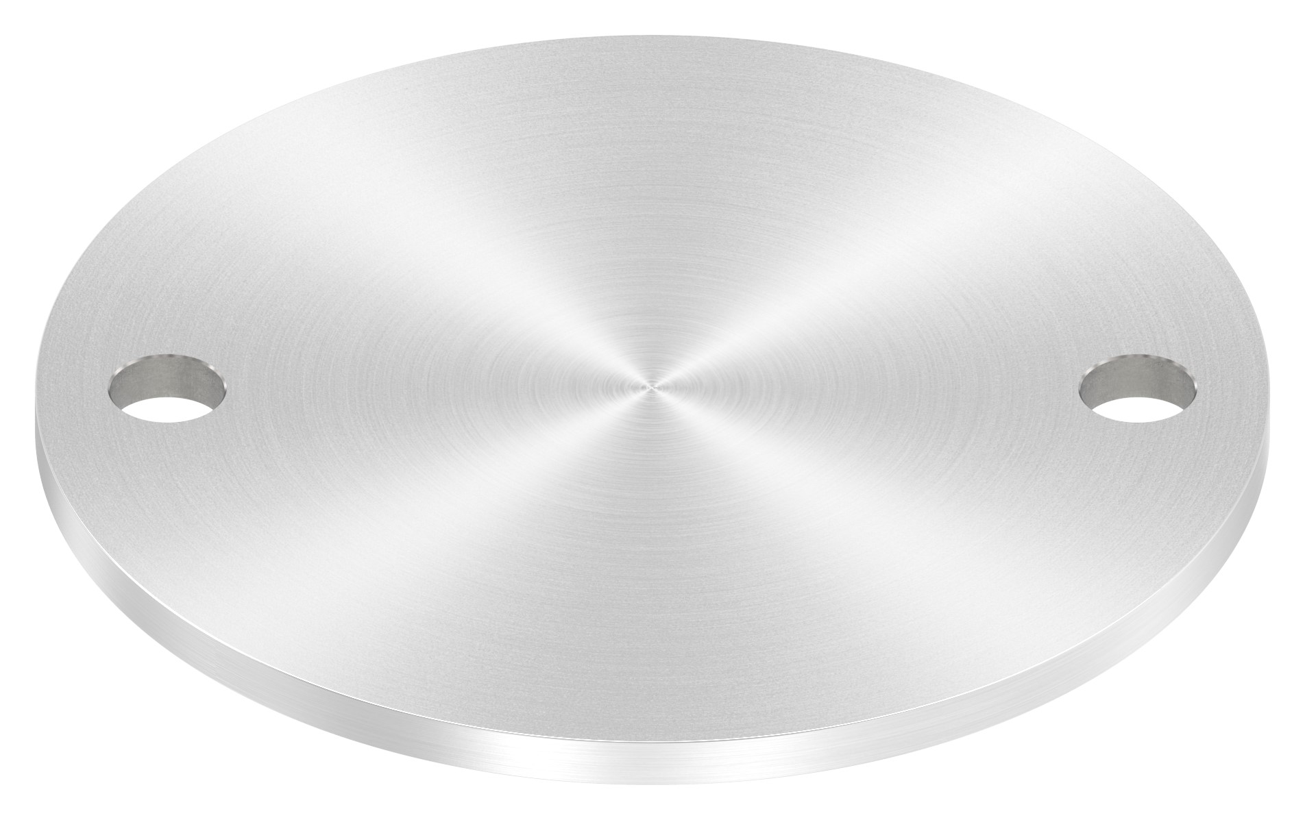 Ankerplatte Ø 140x6mm, mit Rundschliff, V2A