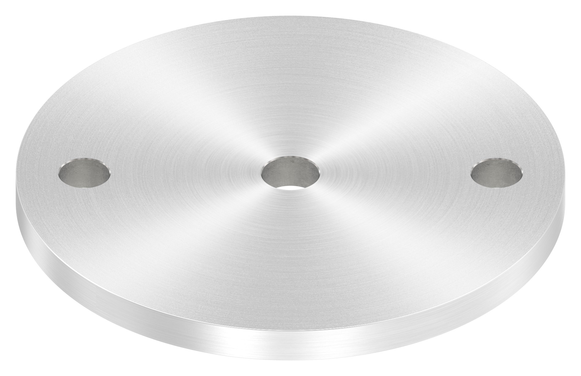 Ankerplatte Ø 120x8mm, mit Rundschliff, V2A