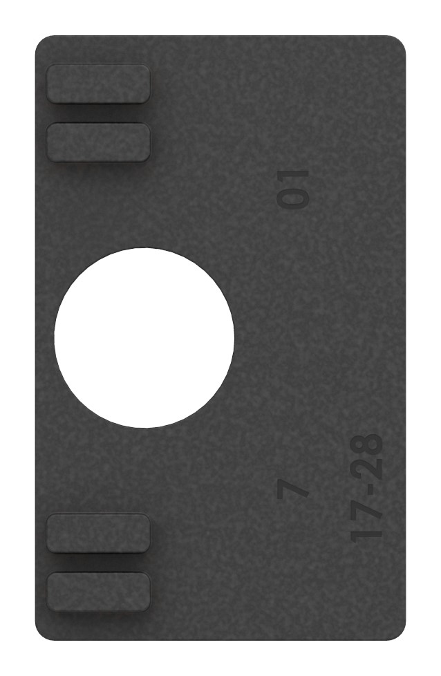 Gummi für Mod. 31, Blech 1,5mm Gummi für Mod. 31, Blech 1,5mm