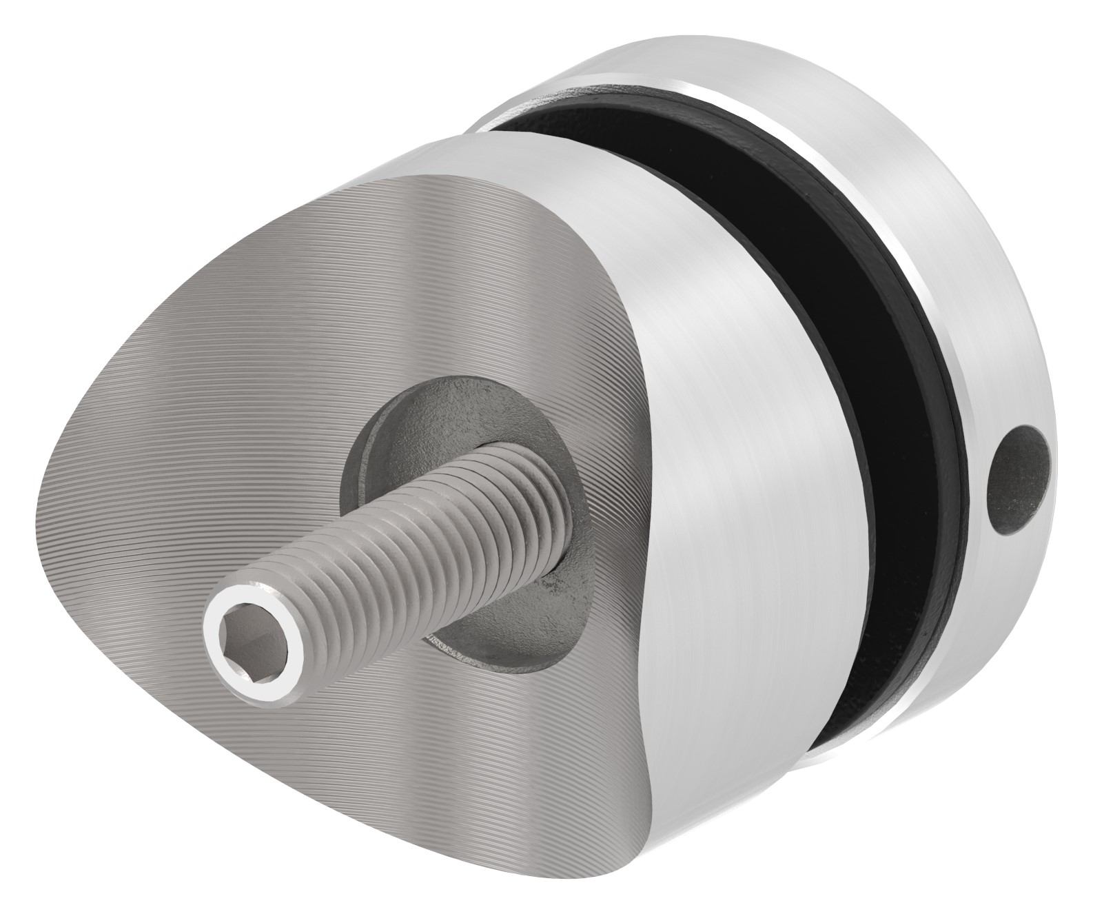 Glaspunkthalter 40mm, Anschluss: 42,4mm, V2A