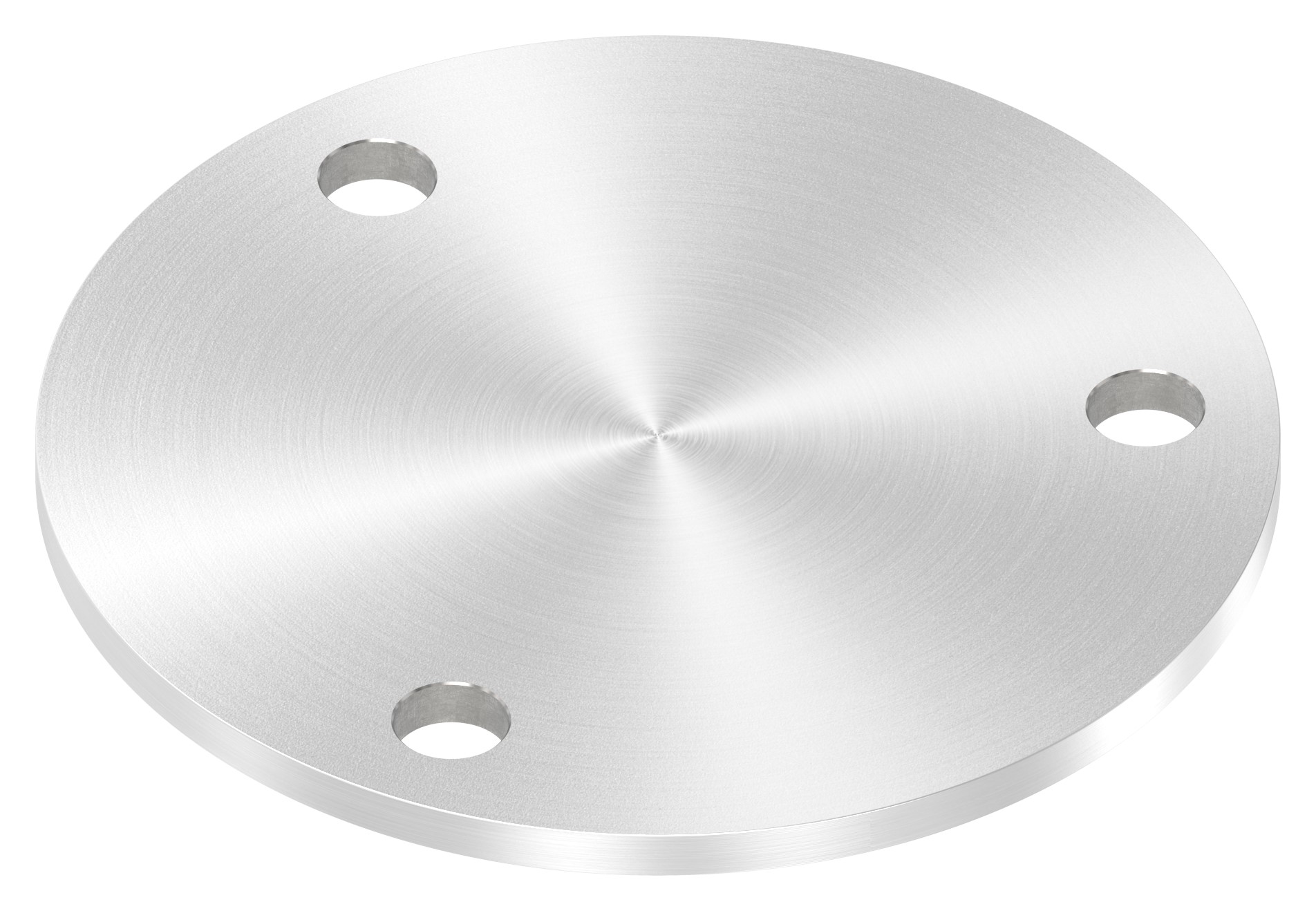 Ankerplatte Ø 140x6mm, mit Rundschliff, V2A