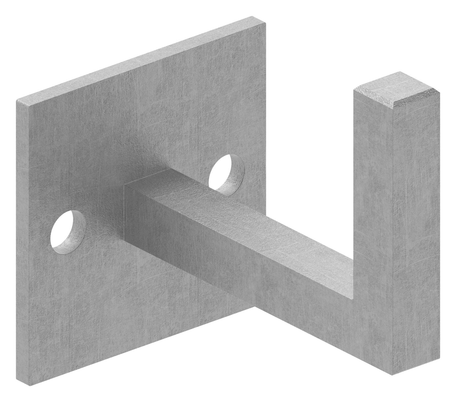 Handlaufträger mit Ronde 60x60x4mm