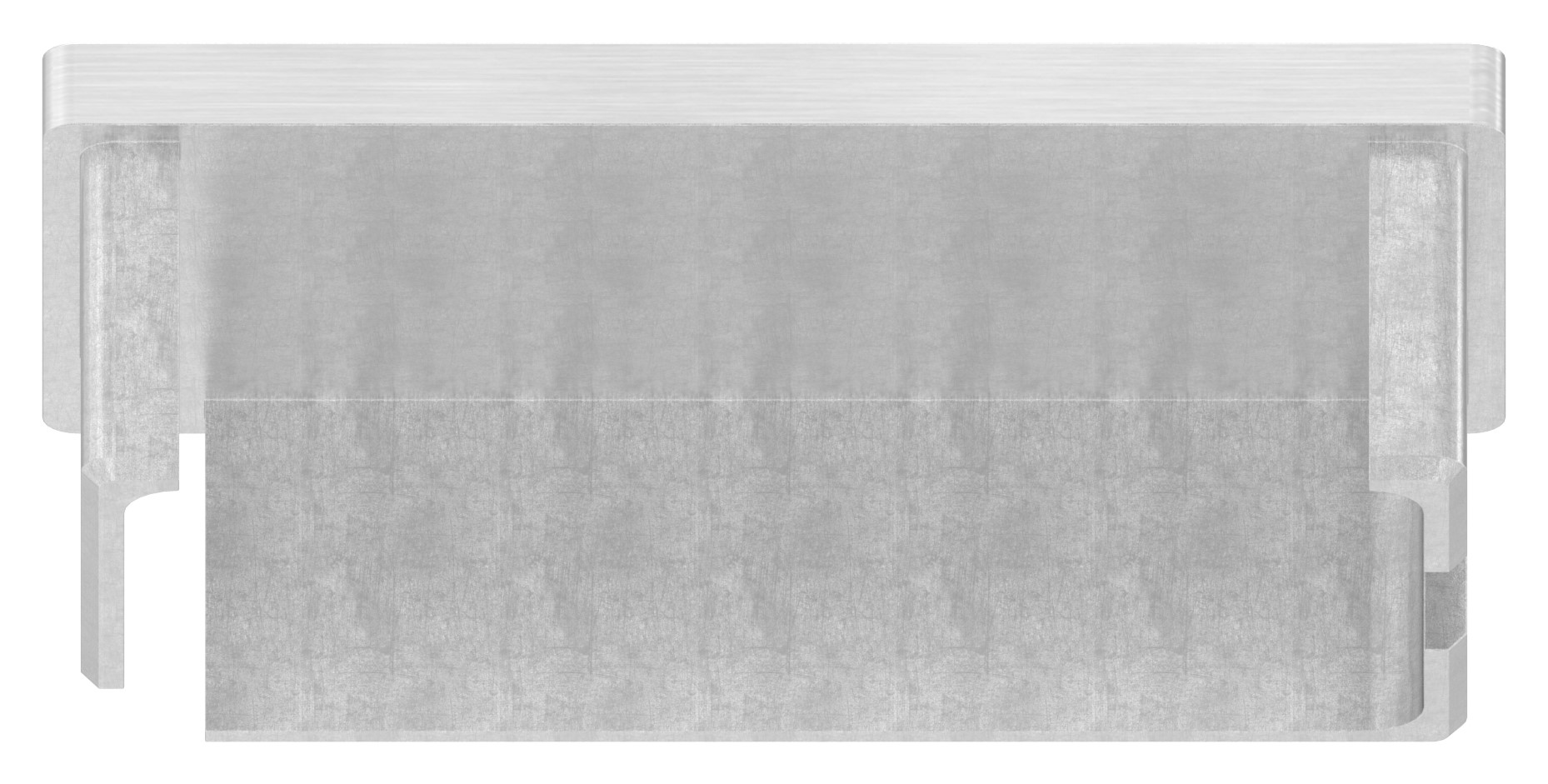 Einsteckkappe, für Rohr 80x40x2,0mm, V4A