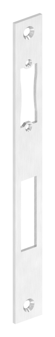 Edelstahlschließblech 242x26x3,0mm, für Abstand 92mm, V2A (1.4301)