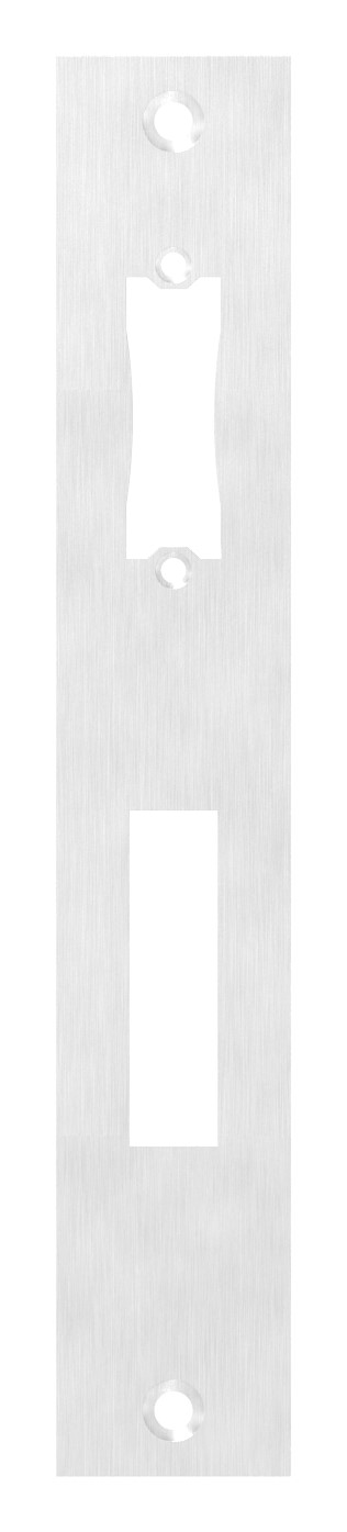 Edelstahlschließblech 242x40x3,0mm, für Abstand 92mm, V2A (1.4301)