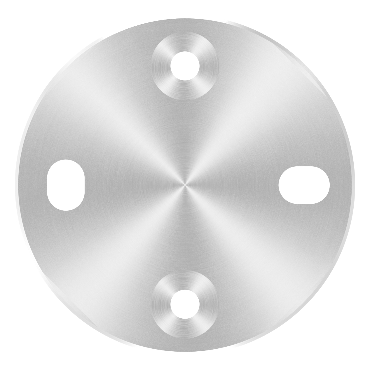 Ankerplatte, 100x6mm mit Fase, für Distanzhülse, V2A