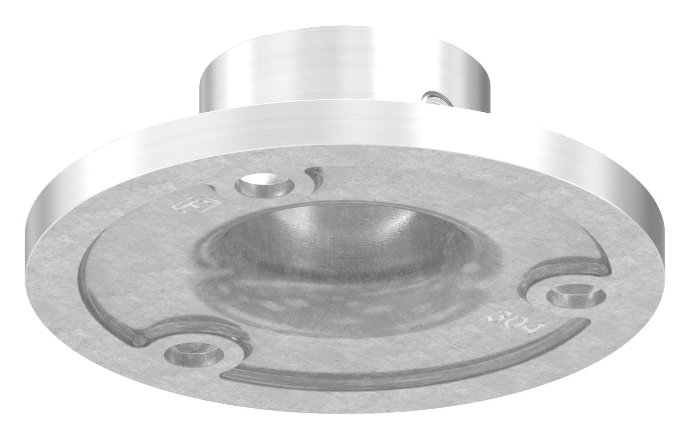 Wand- und Bodenanker, für Rohr 21,3mm, V2A