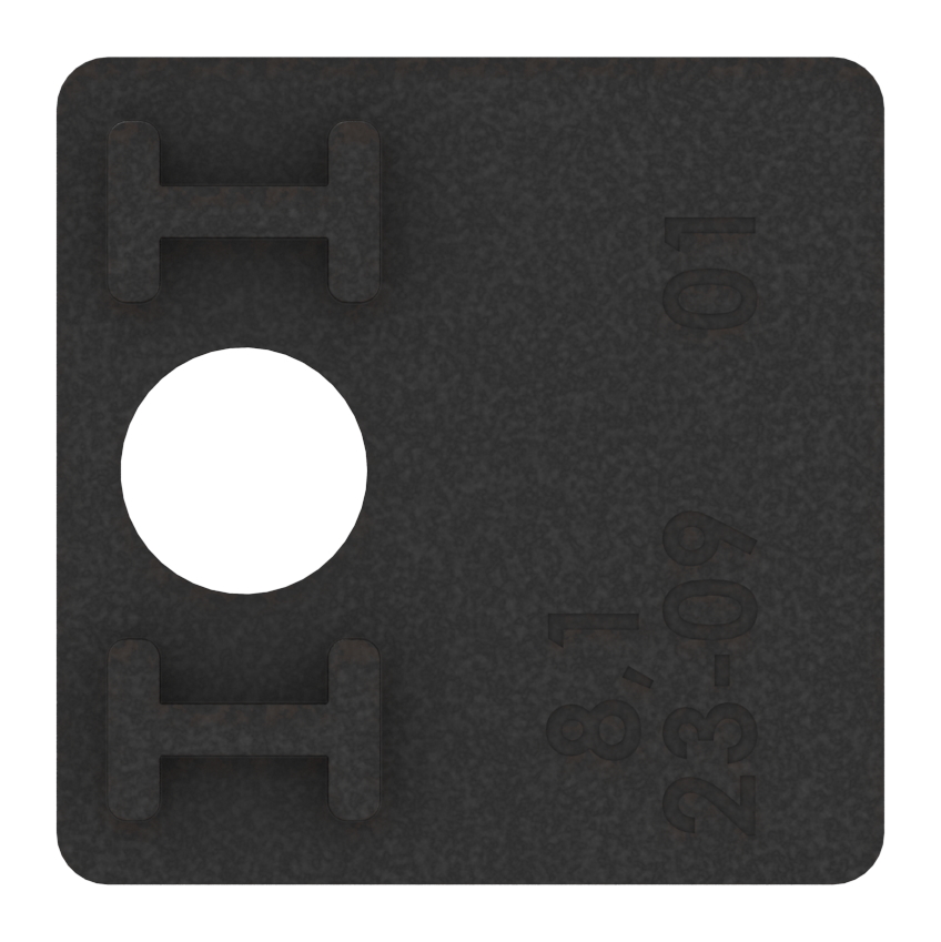 1 Paar Gummi für Mod. 36, für Blech 1,5mm