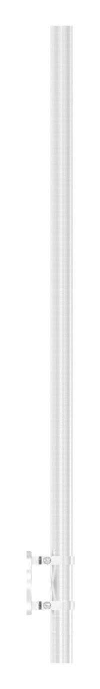 Edelstahlpfosten V2A zur Wandmontage, H: 1190mm Edelstahlpfosten V2A zur Wandmontage, H: 1190mm