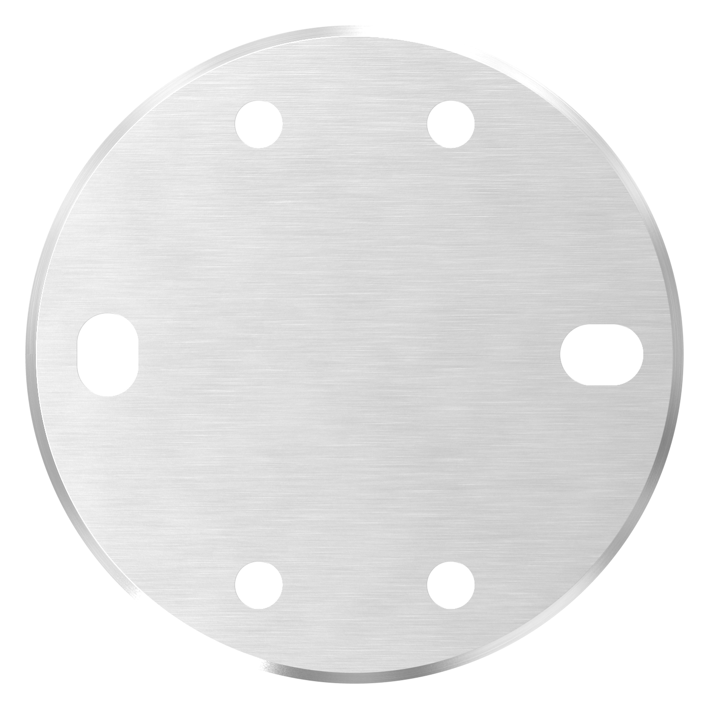 Ankerplatte, 120x10mm, für Spannringe, V2A