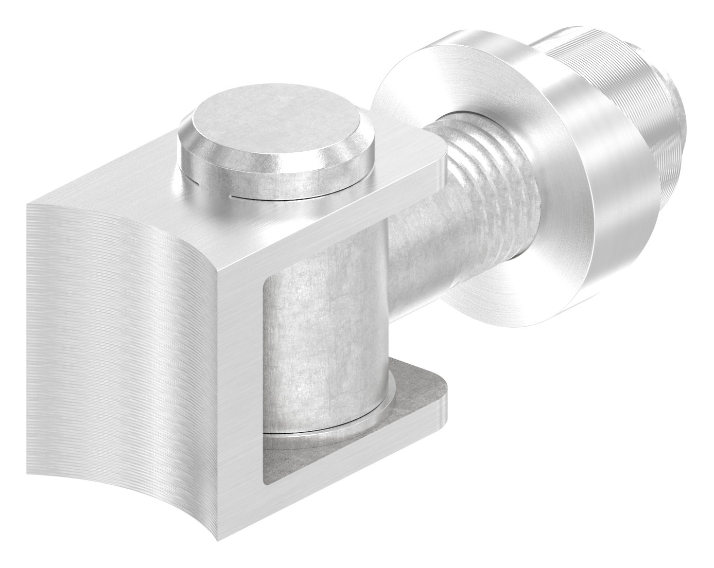 Torband mit Gewindehülse M16 für Rohr 42,4mm, V2A