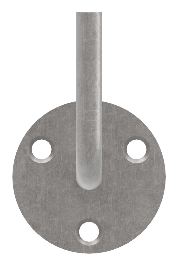 Handlaufträger mit Ronde flach, 70x6mm