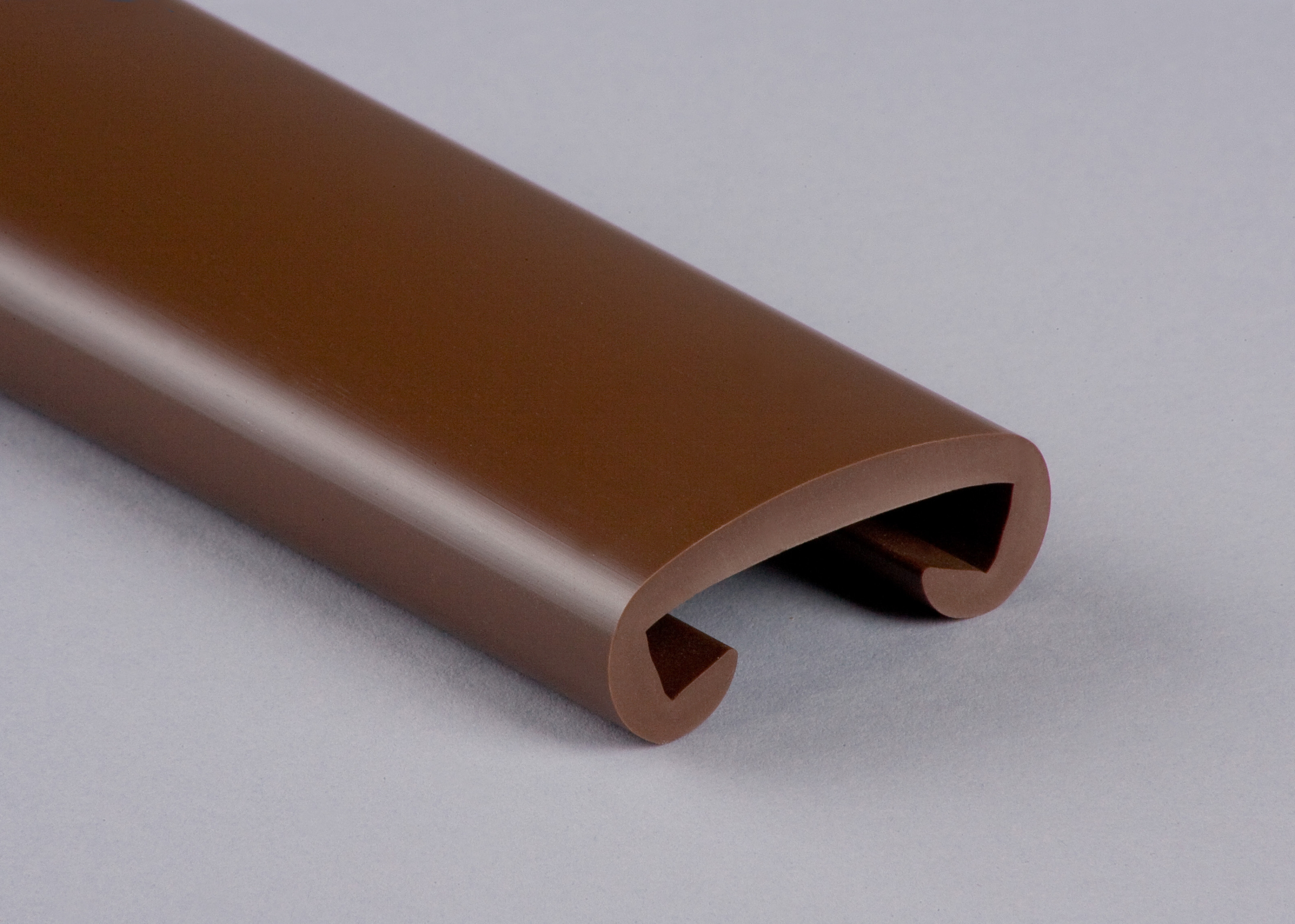 Kunststoffhandlauf für 40x8mm, tiefbraun