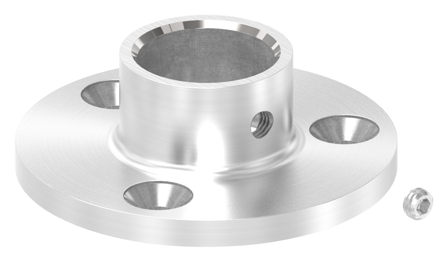 Wand- und Bodenanker, für Rohr 21,3mm, V2A