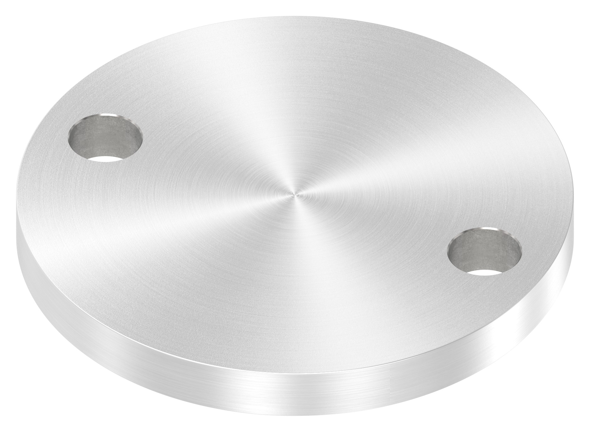 Ankerplatte Ø 100x10mm, mit Rundschliff, V2A