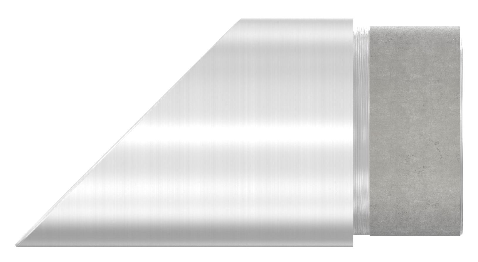 Endbogen 45°, für Rohr 42,4x2,0mm, V2A