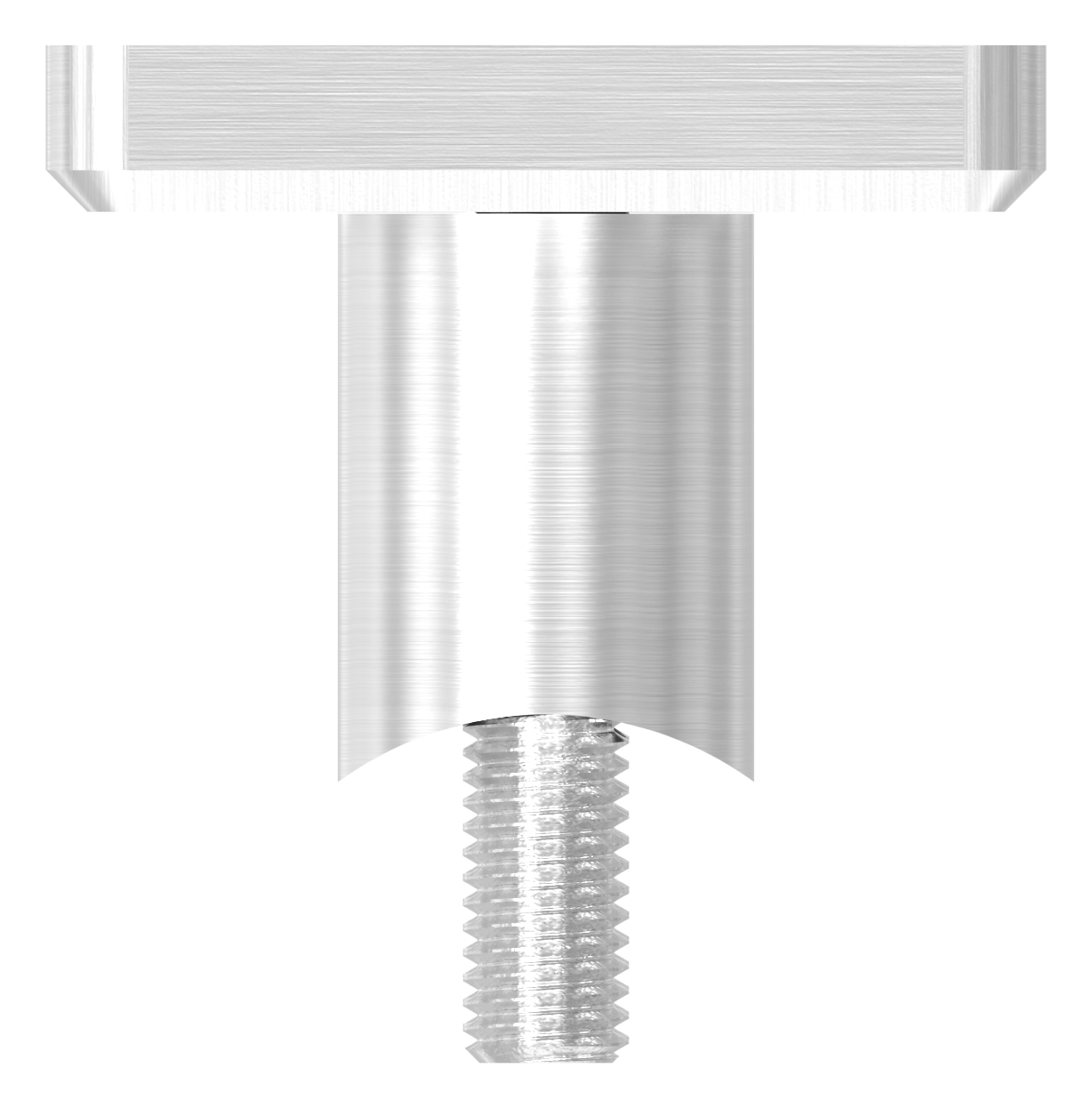 Wandbefestigung für Geländerpfosten 42,4mm, V2A