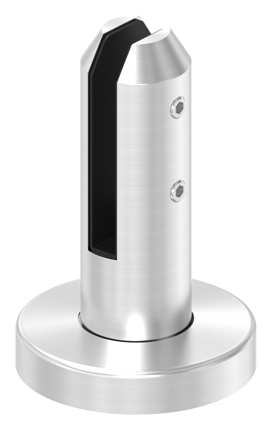 Bodenglashalter rund, für Glas 12 - 12,76mm, V4A