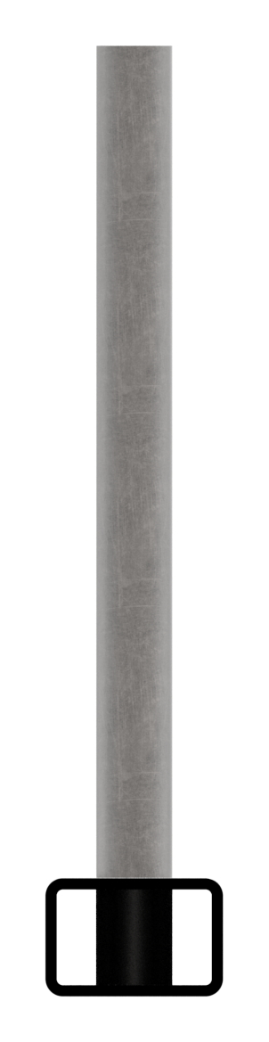 Rechteckrohr 30x20x2mm, gelocht, L: 3000mm