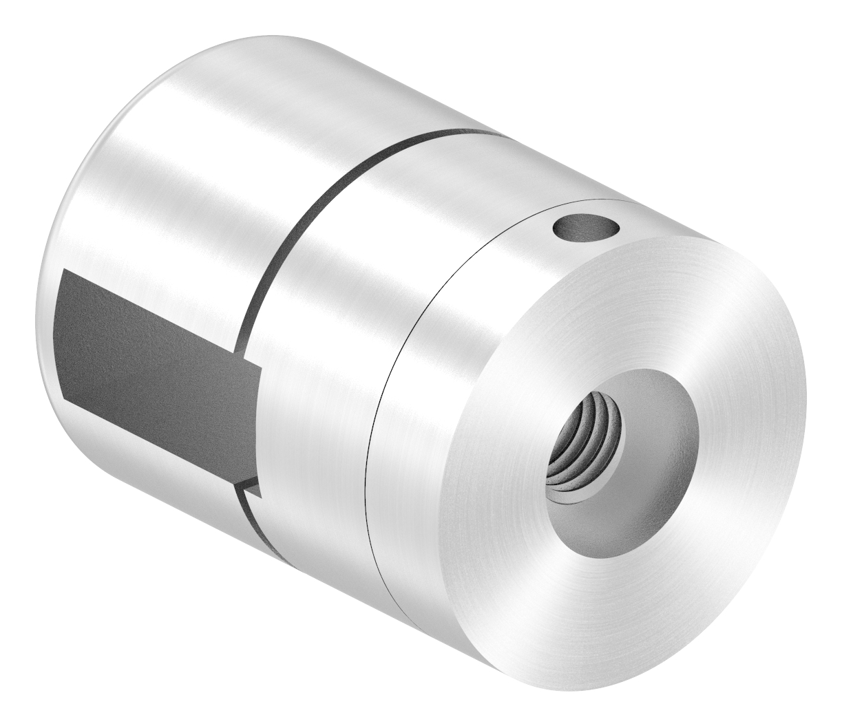 Brenk Grundhalter für Flachstäbe 20x8mm, V2A