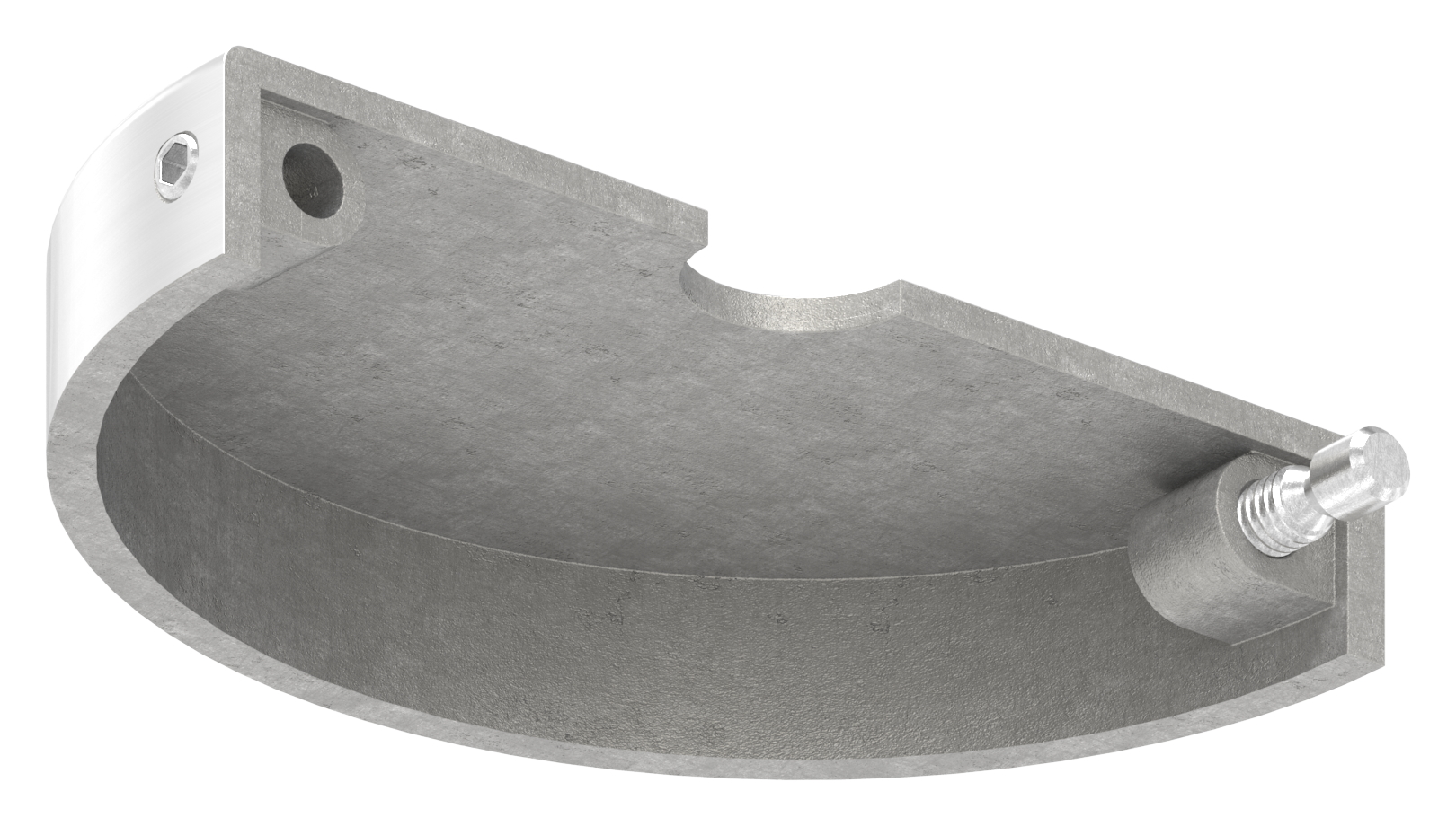 Abdeckrosette, 76x12mm, Bohrung 12,5mm, zweiteilig, V2A