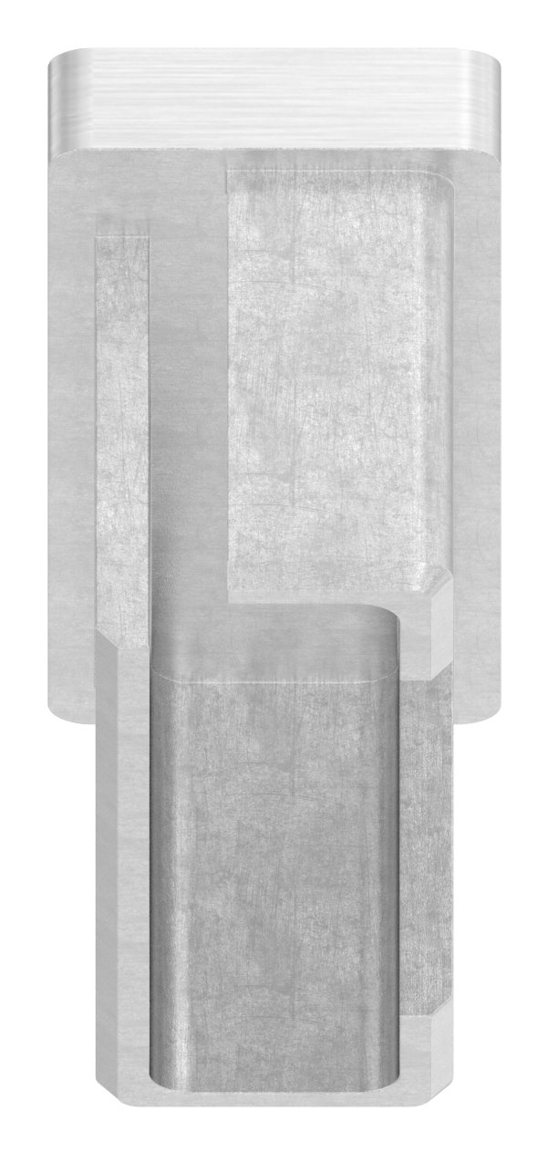 Einsteckkappe, für Rohr 60x20x2,0mm, V4A