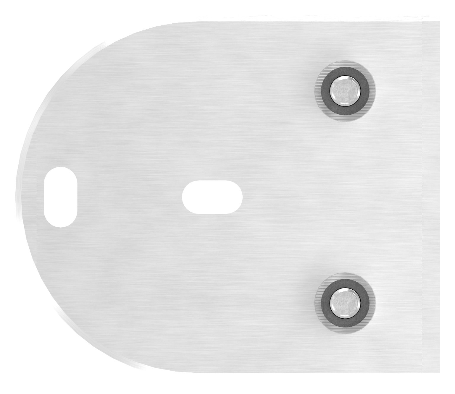 Wandbefestigung für Geländerpfosten 42,4mm, V2A