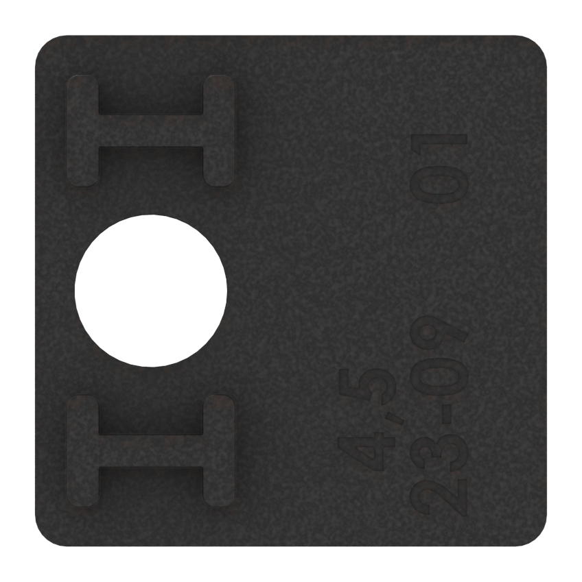 1 Paar Gummi für Mod. 36, für VSG-Glas 8,76mm