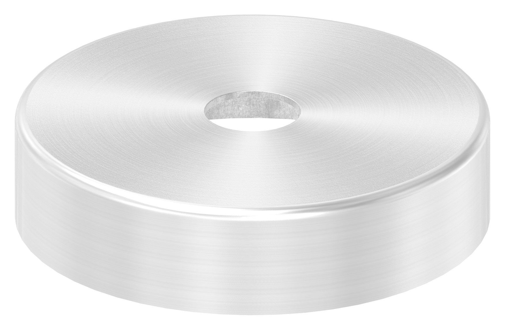 Abdeckrosette, 62x15mm, Bohrung 12,5mm, V2A