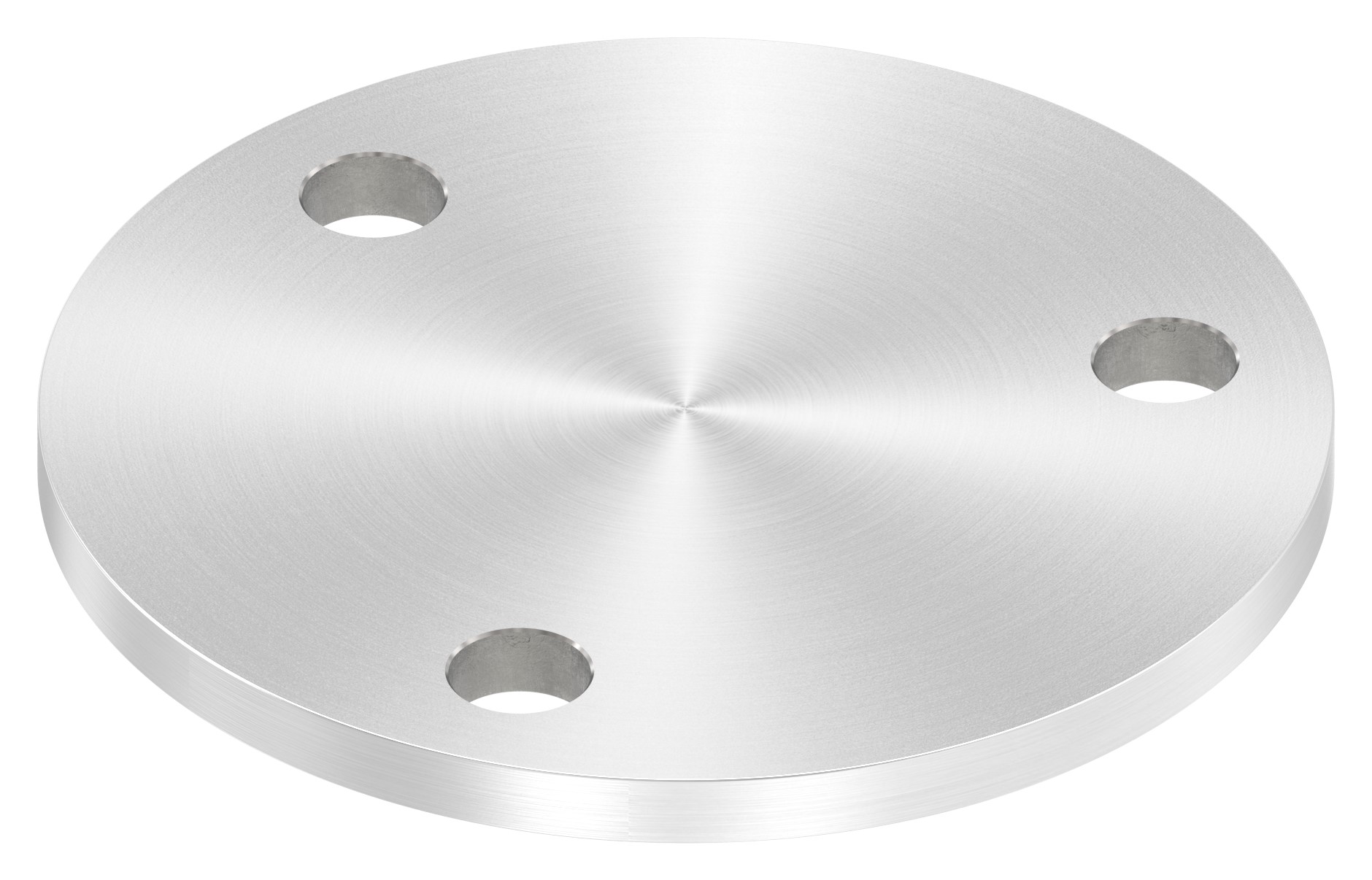 Ankerplatte Ø 100x6mm, mit Rundschliff, V2A