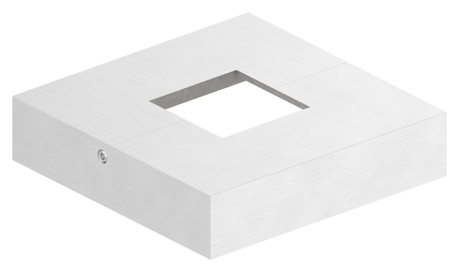 Abdeckrosette, 109x109x25mm, V2A