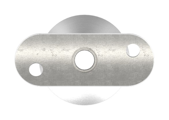 Rohrabschlussstopfen mit Stift für LED Handlauf, V2A