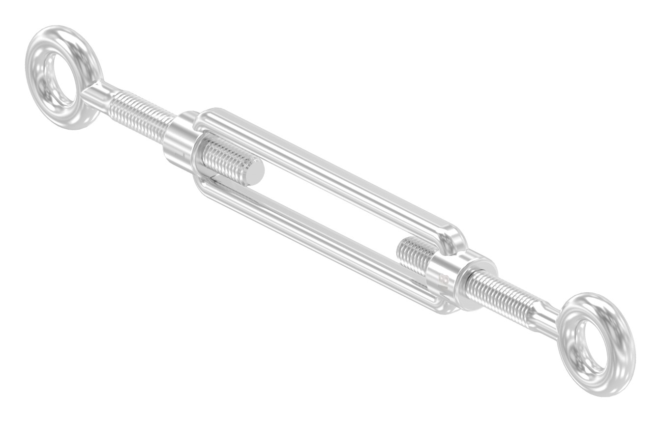 Spannschloss Öse / Öse mit Gewinde M8, V4A