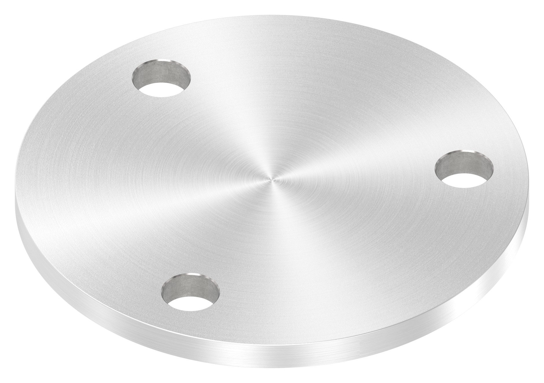 Ankerplatte Ø 100x6mm, mit Rundschliff, V2A