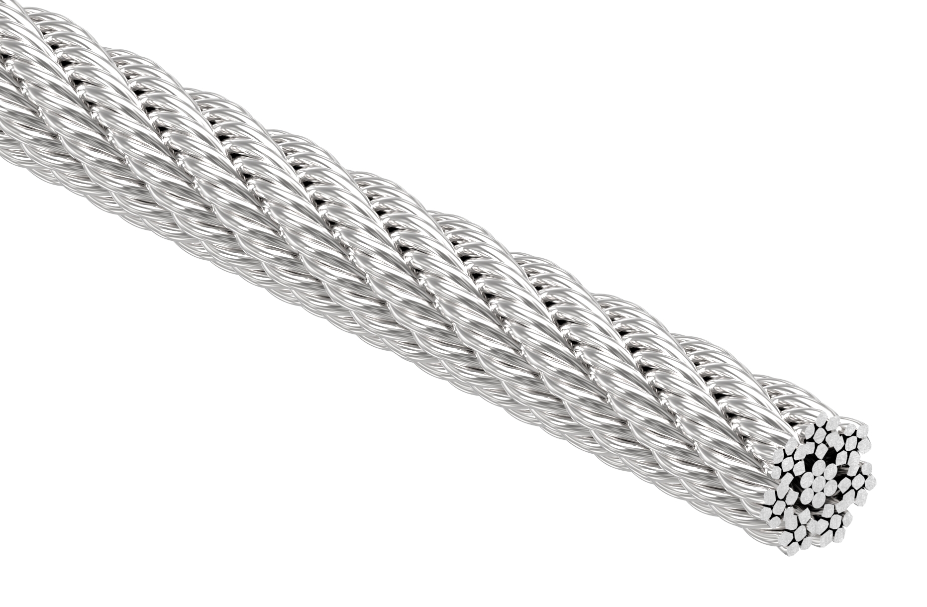 Edelstahlseil Ø 6mm, 7x7, L: 100m, V4A