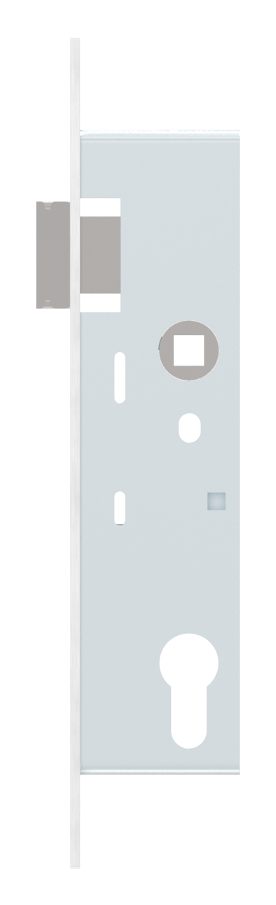 Rohrrahmenschloss verzinkt mit Dornmaß 35mm, mit Anti-Panikfunktion E, DIN links