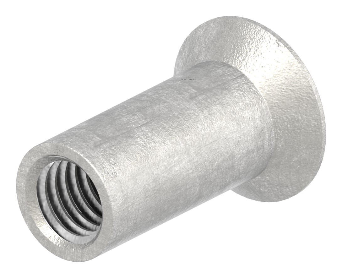 Hülsenmutter mit Senkkopf und ISK, M5x15, V2A