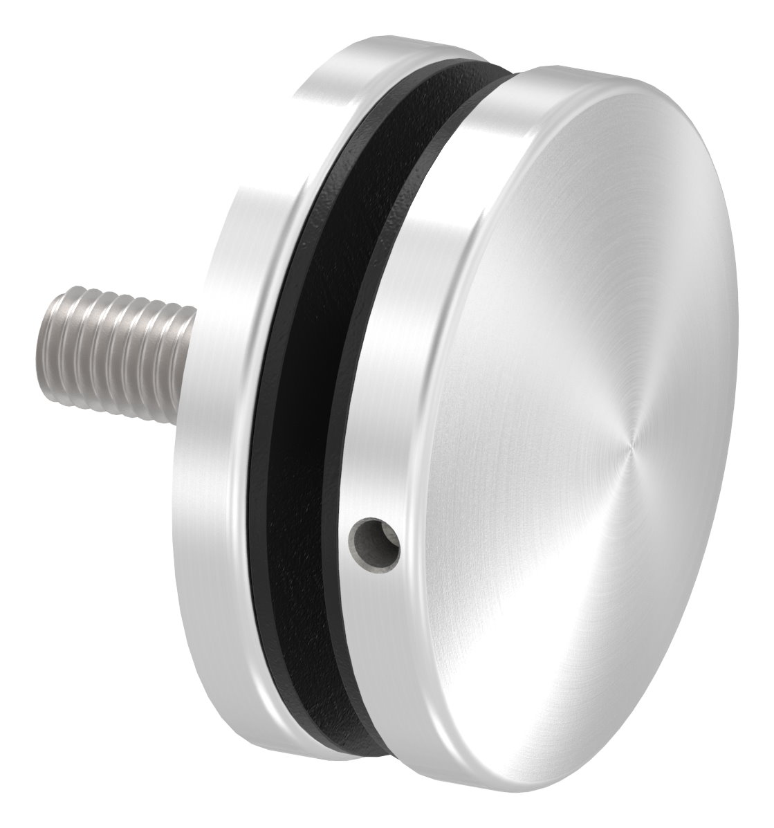 Glaspunkthalter 72mm, Anschluss: flach, V2A