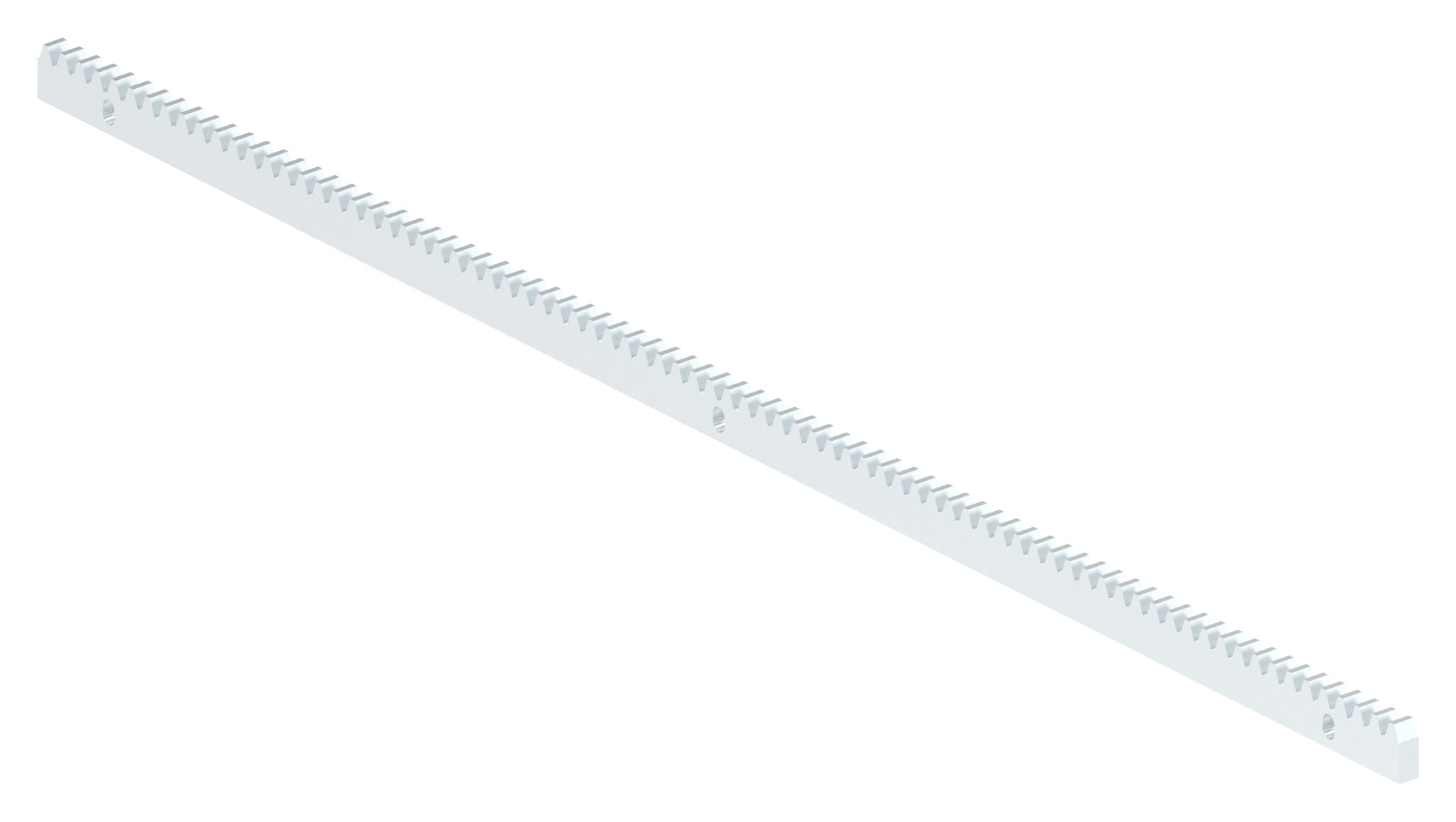 Zahnstange 30 x 12mm, Länge 1m, inkl. Befestigungsmaterial, verzinkt
