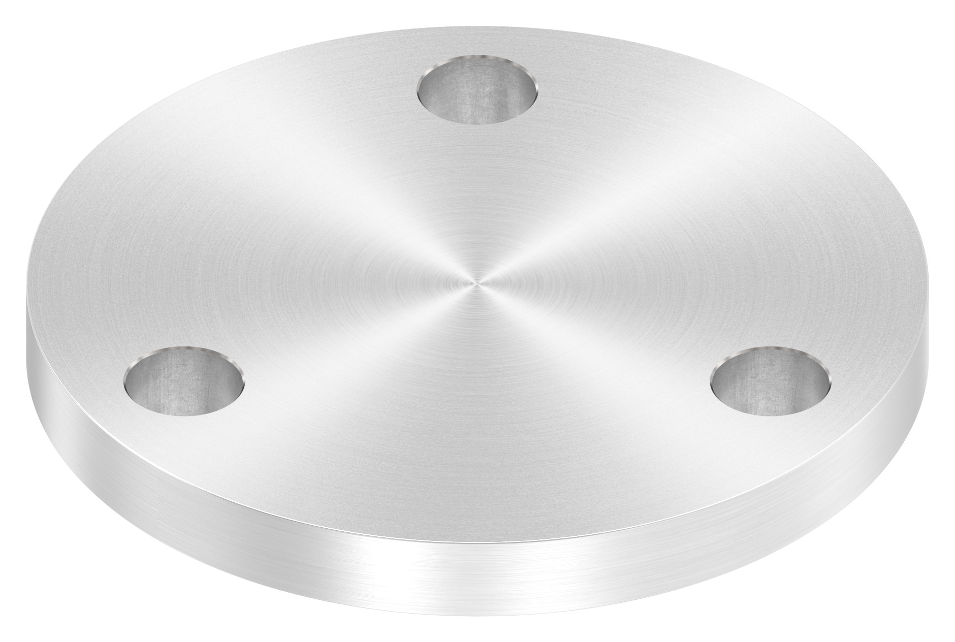Ankerplatte Ø 100x10mm, mit Rundschliff, V2A
