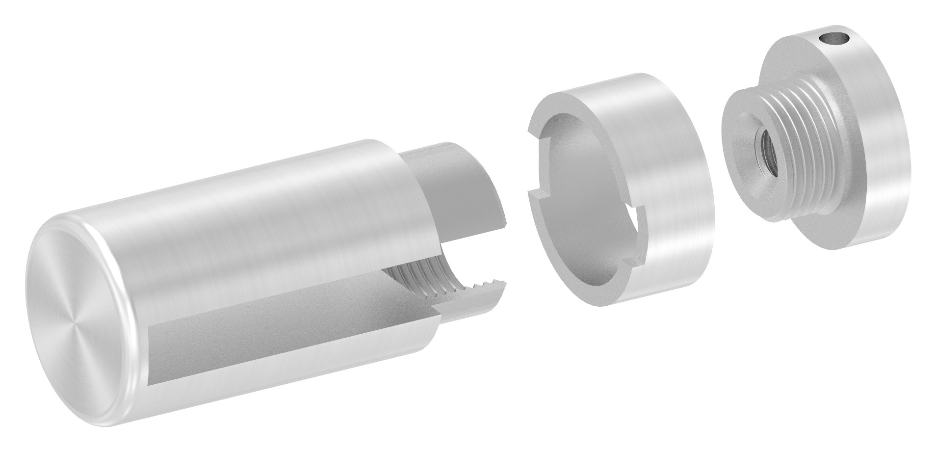 Brenk Grundhalter für Flachstäbe 50x8mm, ALU