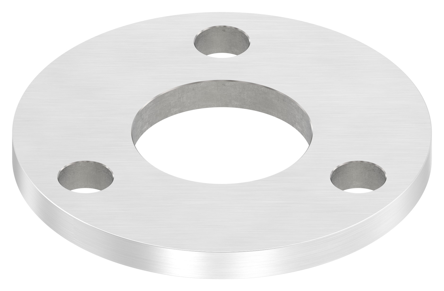 Ankerplatte Ø 100x8mm, mit Längsschliff, V2A