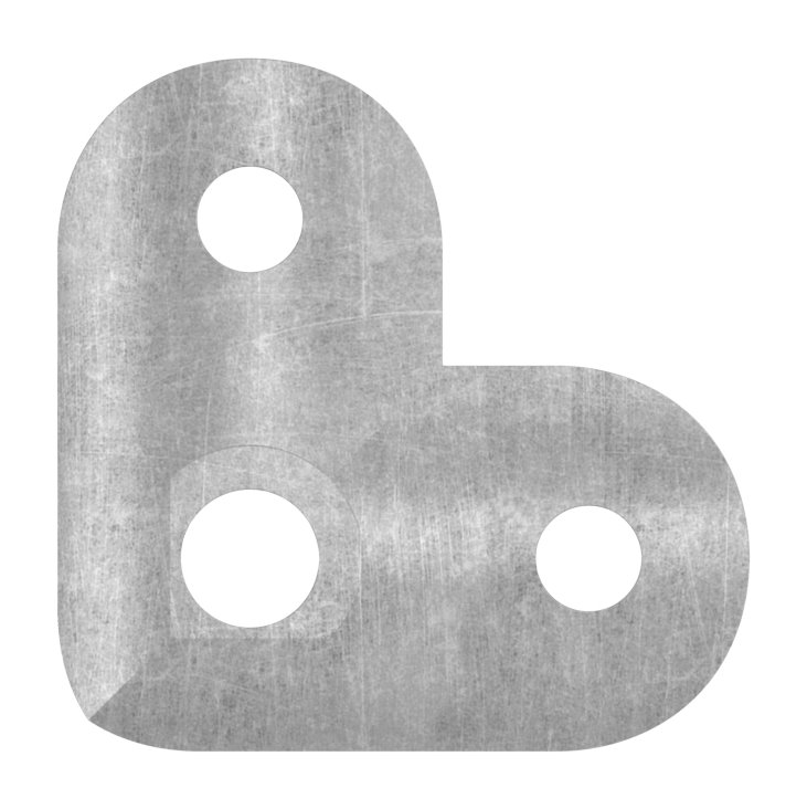 Handlaufanschlussplatte S235JR, Rohranschluss Ø 42,4mm, 90° Handlaufanschlussplatte S235JR, Rohranschluss Ø 42,4mm, 90°