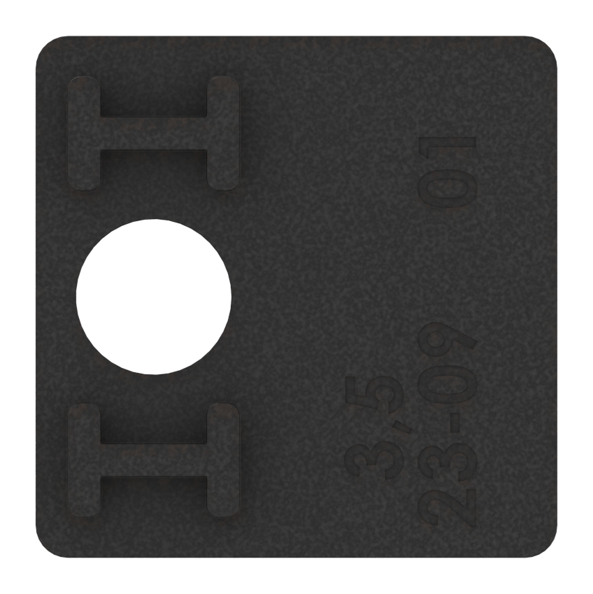 1 Paar Gummi für Mod. 36, für VSG-Glas 10,76mm